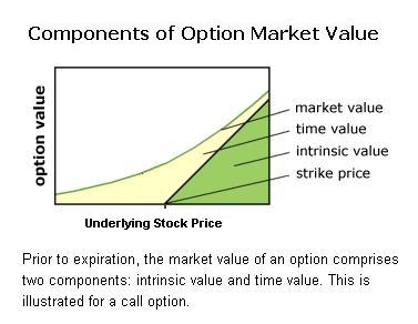 Options trading time value definition